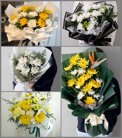 河北沧州沧县刘家庙乡范圈村白事花束代送